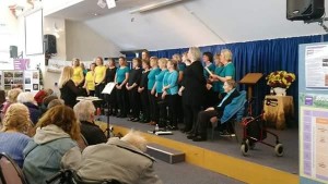 Viva! singing at the Dorset Women's Day Festival, Dorford Baptist Church